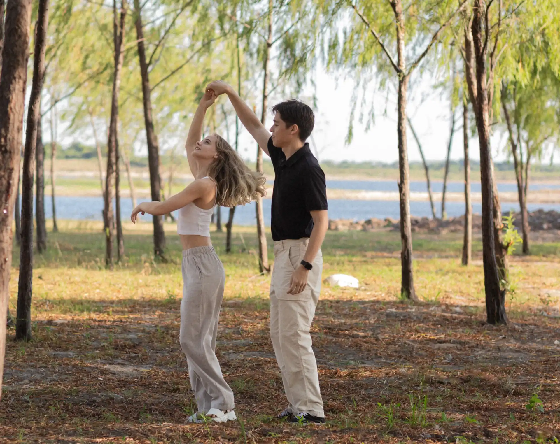 Garden parallax background